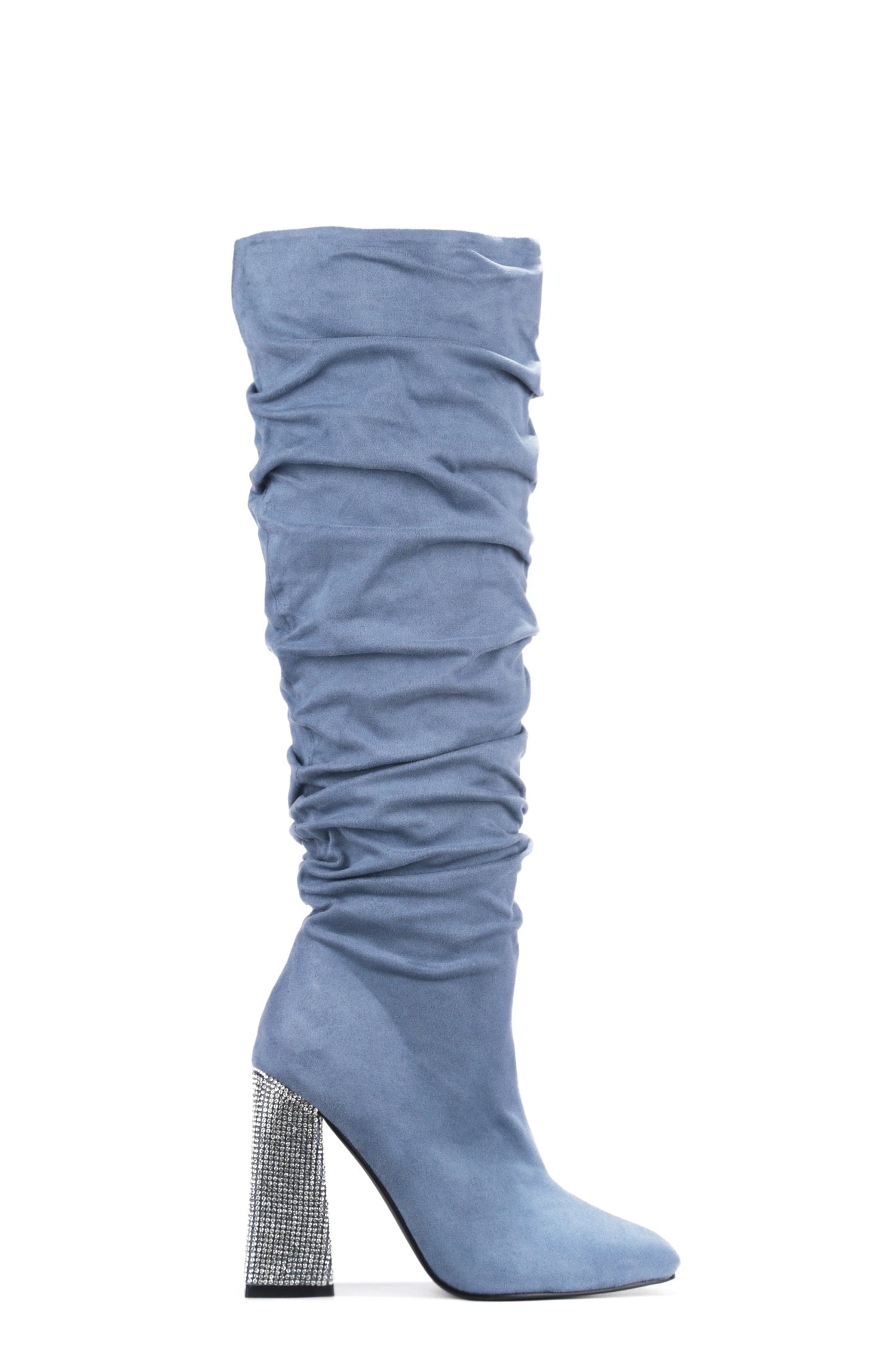 teal knee high boots