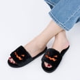 thumbnail image 7 of Ecetana Spooky Slides Halloween Slippers Soft Plush Cozy Open Toe Indoor Outdoor Fuzzy Slippers Gifts For Girls Women, 7 of 7