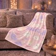 thumbnail image 6 of Haunts Halloween Cute Ghost Moon Pattern Whimsical families, Festive Halloween Scene, Warm Flannel Blanket for Living Room and Family Room, Art Lovers Halloween Gift, Festive Home Decor, 6 of 9