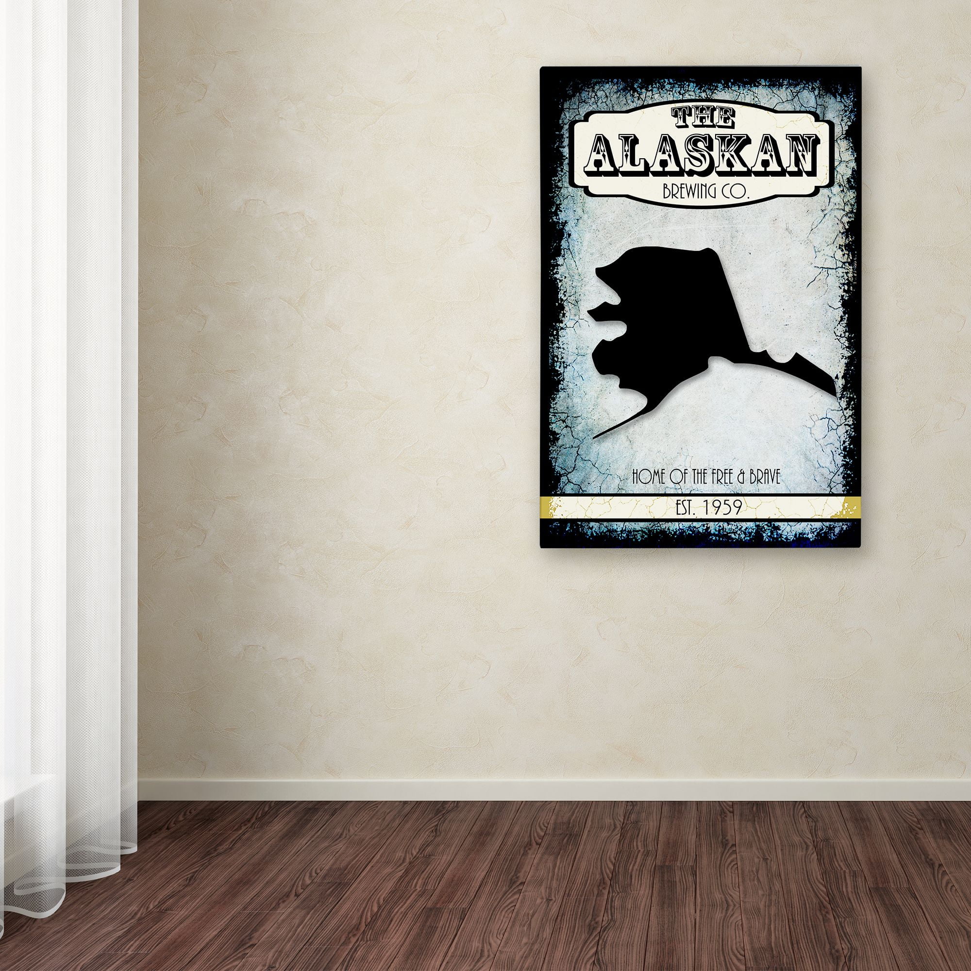 Trademark Fine Art 'States Brewing Co Alaska' Canvas Art by LightBoxJournal