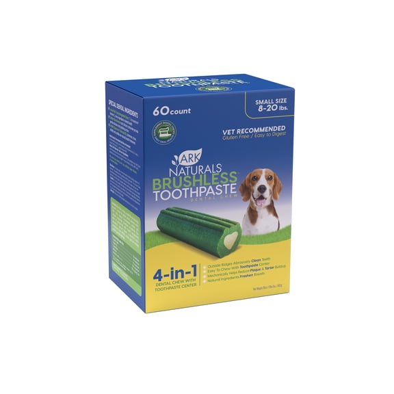 Ark Naturals Cinnamon/Vanilla Flavor Dental Treats/Chew for Dogs, 60 Pieces