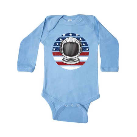 

Inktastic Space Astronaut Cool USA Gift Baby Boy or Baby Girl Long Sleeve Bodysuit