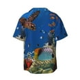 thumbnail image 2 of Haiem Colorful Coral Reef Men's Casual Shirts Short Sleeve Button Down Shirts Fashion Textured Summer Beach Shirt-Medium, 2 of 7