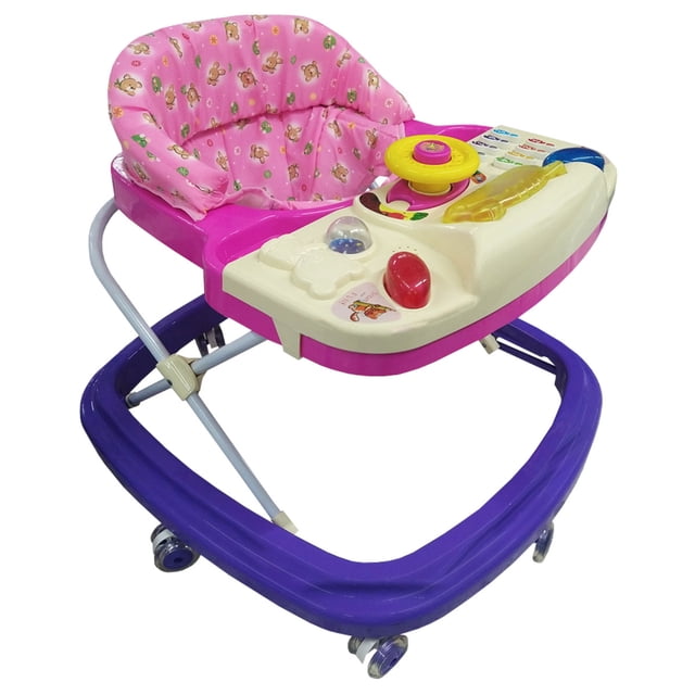 Andadera Angelin Baby Tablero Musical con Luz Rosa