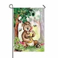 thumbnail image 1 of ABPHQTO Bear Eats Honey Home Jardín al aire libre Bandera Casa Banner 70x100 cm, 1 of 1