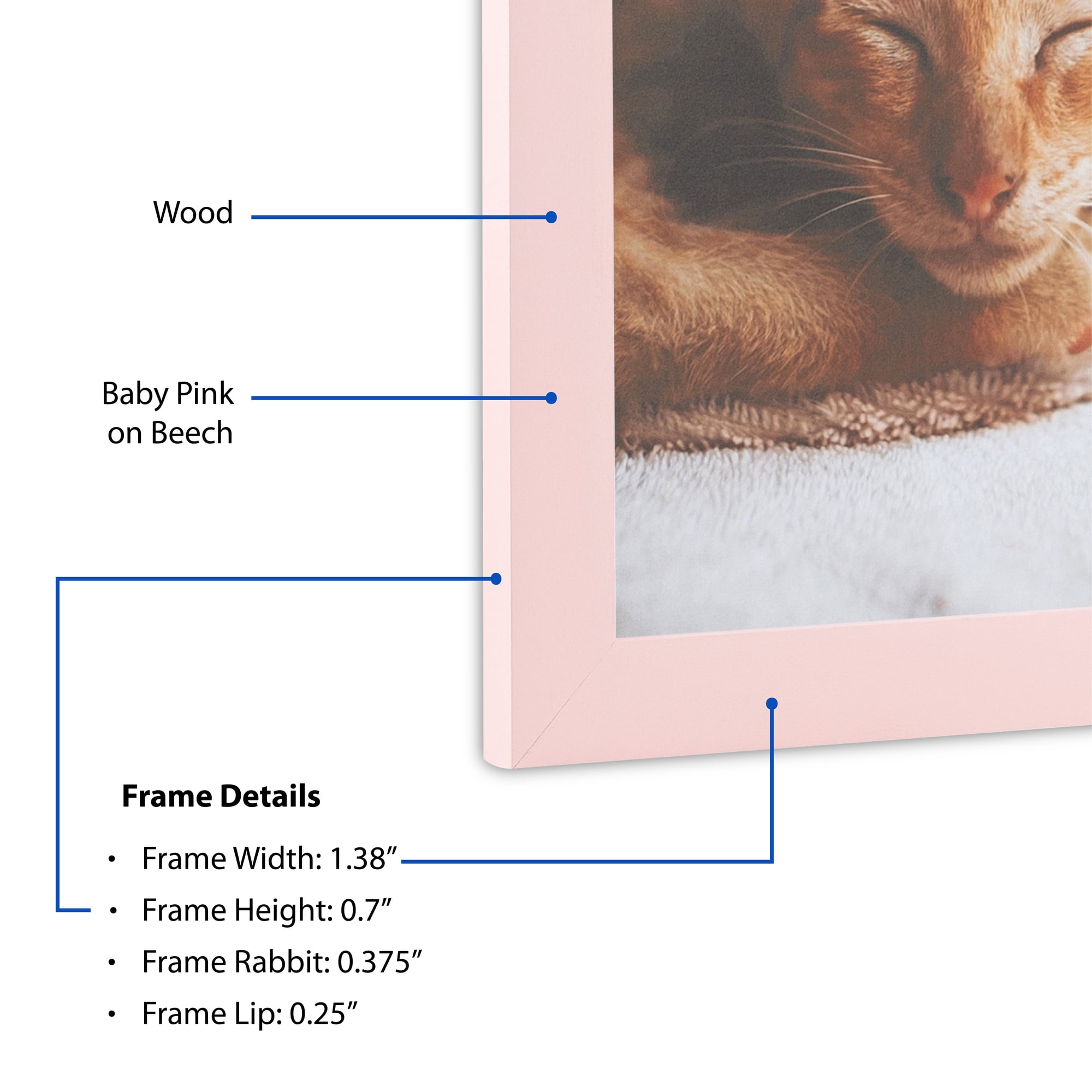 ArtToFrames 18" x 24" Pink Picture Frame, 18x24 inch Pink Wood Poster Frame (WOM-4120), 5 Pack