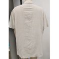thumbnail image 2 of Men Short Sleeve Shirt Bust Pockets Turn Down Collar Button Closure Pure Color Summer Casual Blouse Beige XL, 2 of 3
