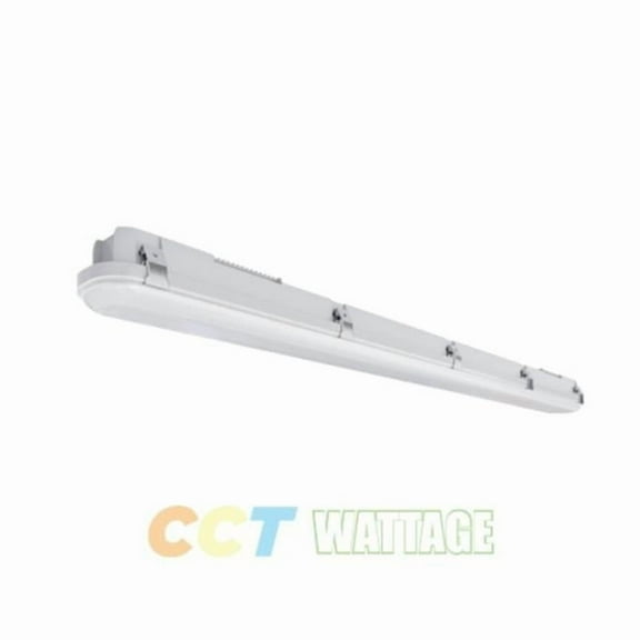 Portor PT-VT2-4F-3CP 4 ft. LED Vaportight Luminaire Light with CCT Selectable & Wattage Selector