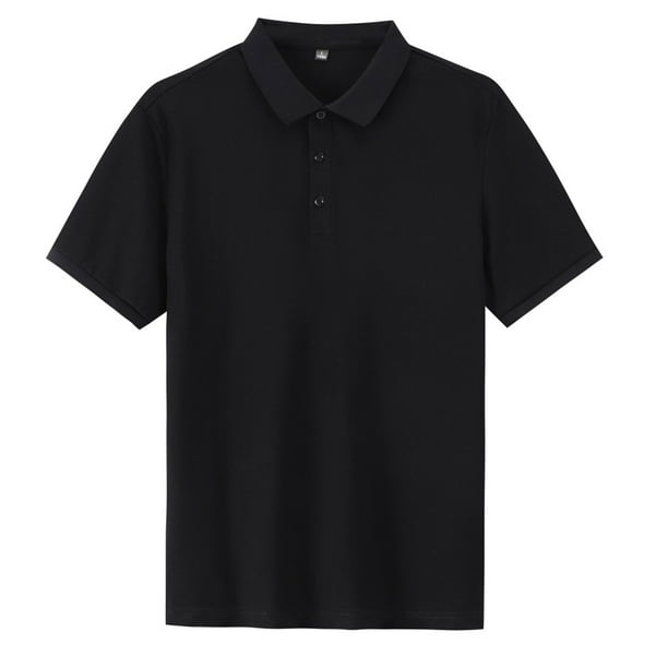 Fiudx Ofertas Relámpago Camiseta de Manga Corta de Color Sólido con Hombros Caídos y Botones de Solapa de Verano de Talla Grande para Mujer