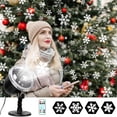 thumbnail image 2 of Christmas Projector Light Snowfall LED Projector Waterproof Rotating Snow Projection with Remote Decorative Projector for Christmas, Halloween Party, 2 of 12