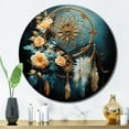 thumbnail image 1 of Designart "Dorée Rêves Or Rêve Attrape I" Paysages Horloge Murale Surdimensionnée, 1 of 6