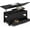 black, variant on Convertible Lift Top Coffee Table – 40'' Center Table with 180° Swivel Split Top, Drawers & Hidden Storage – Modern Industrial Multifunction Table for Living Room