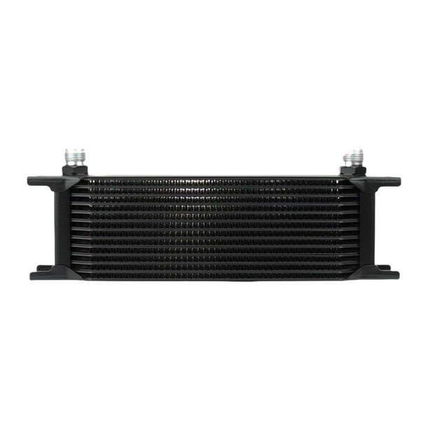 Protector de radiador británico con adaptador de placa apilada para enfriador de aceite de transmisión AN10 33 cm x 51 cm x 14 cm