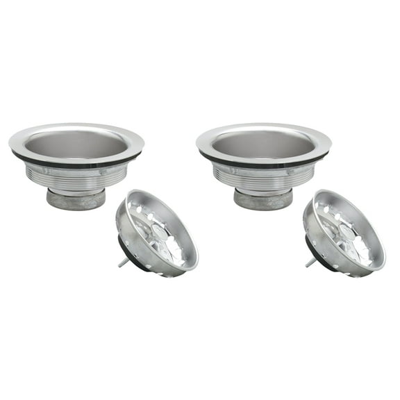 Keeney 3-1/2 in. Chrome Stainless Steel Sink Strainer