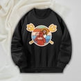 thumbnail image 1 of Sudadera de cuello redondo para mujer, ajuste holgado, elegante, estampado con gráfico, jersey de gran tamaño para viajes, adolescentes, niñas, salir, XL Yinane sudadera para mujer, 1 of 8