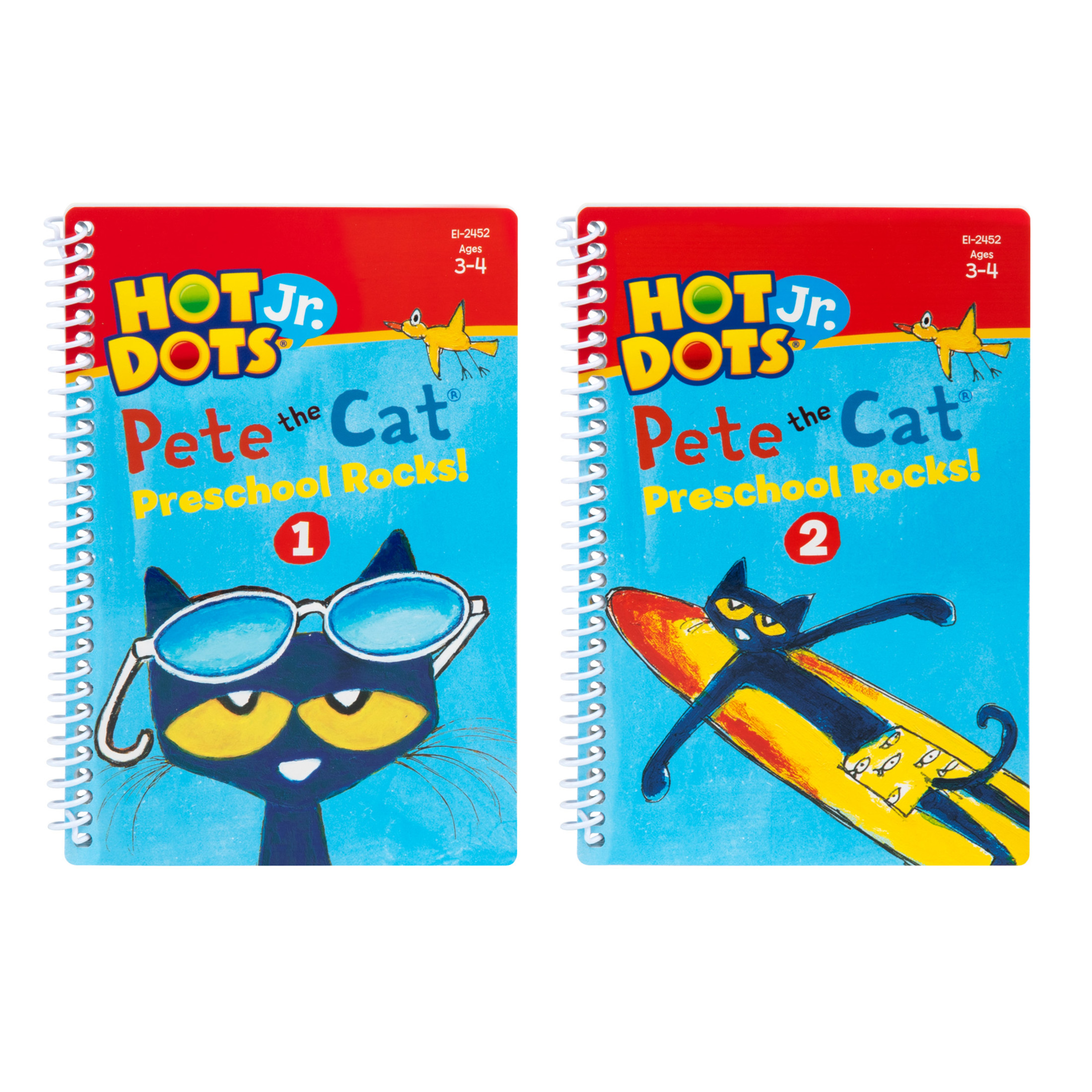Educational Insights Hot Dots Jr. Pete The Cat Preschool Rocks Set with Interactive Pen, Kids Ages 3+