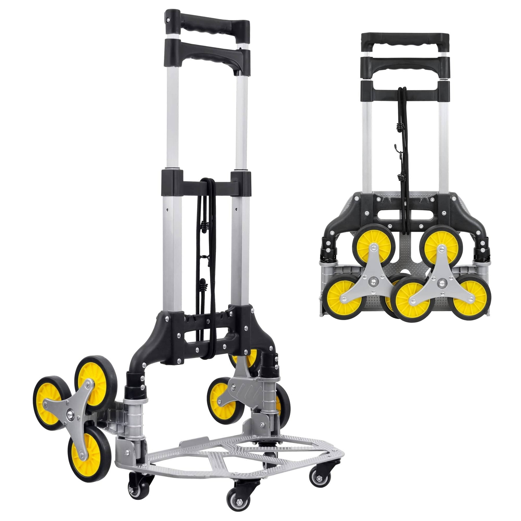 Mount-It! Tri-Wheel Stair Climber Hand Truck with Foldable Design