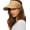 Khaki, variant on Womens Sun Visor Hat Straw Sun Visors for Women Summer Packable Ponytail Beach Hats for Women Travel UPF 80+