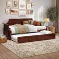 thumbnail image 4 of AFI Cambridge Twin Wood Daybed with Twin Size Trundle, Walnut, 4 of 15