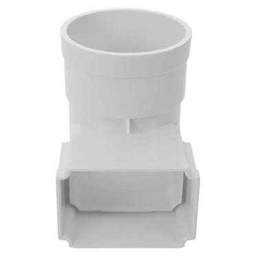 Plastic Rain Gutter Adapter for Home Downspout Diverter Part 1 Piece