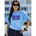 thumbnail image 2 of Blue Day Banner Tie Dye Cyclone Women -Image by Shutterstock, Female XX-Large, 2 of 4
