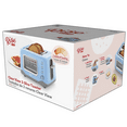 Rise by Dash Clear View Window 2Slice Toaster Blue Defrost, Reheat