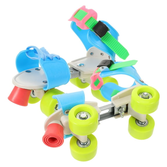 unbranded  Beginner Roller Skate Skating Shoe for Outdoor Knee Guards Child Baby