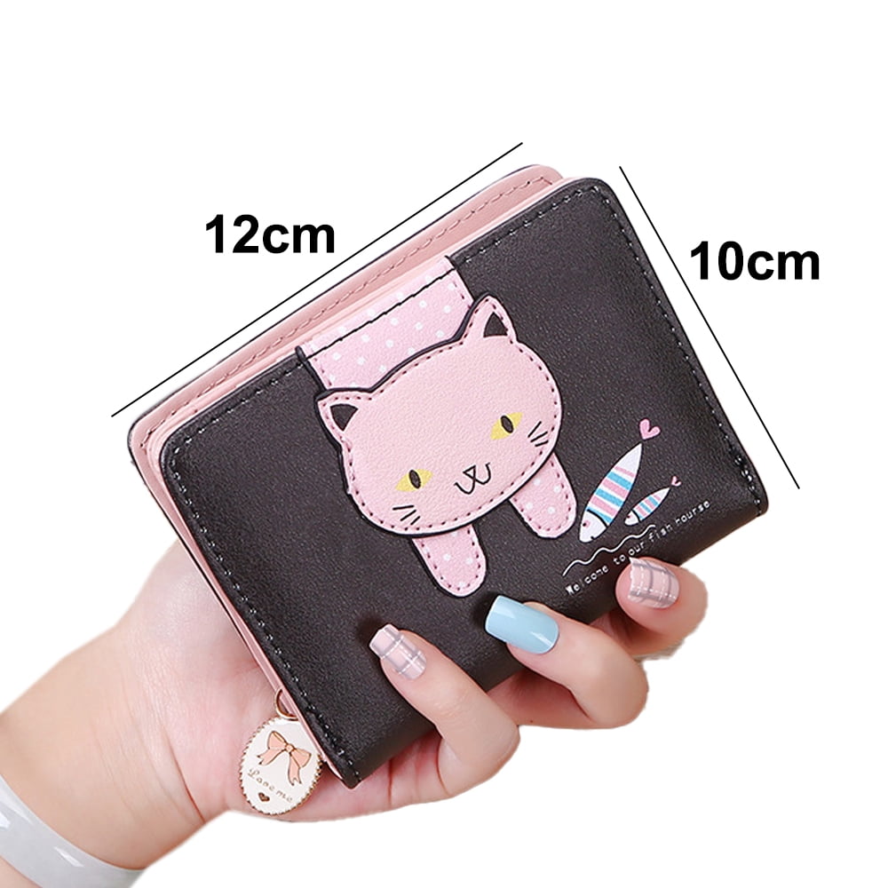 Amazon.com : Funny Cat Wristlet Wallet for Women Long Purse Card Holder  Handbag with Zipper : Sports & Outdoors