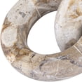 thumbnail image 4 of Meridian Furniture Rings Beige Marble Decorative Chain Links, 4 of 6