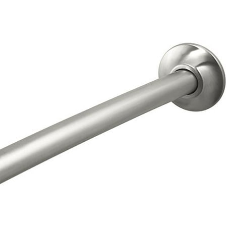 KOHLER K-9350-BS Tringle de Douche Courbée - design Transitionnel, Acier Inoxydable Brossé