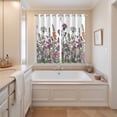 thumbnail image 3 of Curtains 63 Inch Length 2 Panels, Colorful Flowers Grommets Window Treatment Curtain, Watercolor Wildflowers Botanical Floral Thermal Curtains Drapes for Living Room/Bathroom, 3 of 9