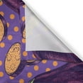 thumbnail image 3 of Ambesonne Eggplant Kitchen Curtains, Retro Realistic Dotted, 55"x45", Purple Orange, 3 of 3