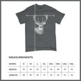 thumbnail image 7 of Deer Portrait T-shirt Monochrome Buck Head Nature Whitetail Wildlife Antlers Forest Rustic Hunt Trophy Men's Tee, 7 of 7