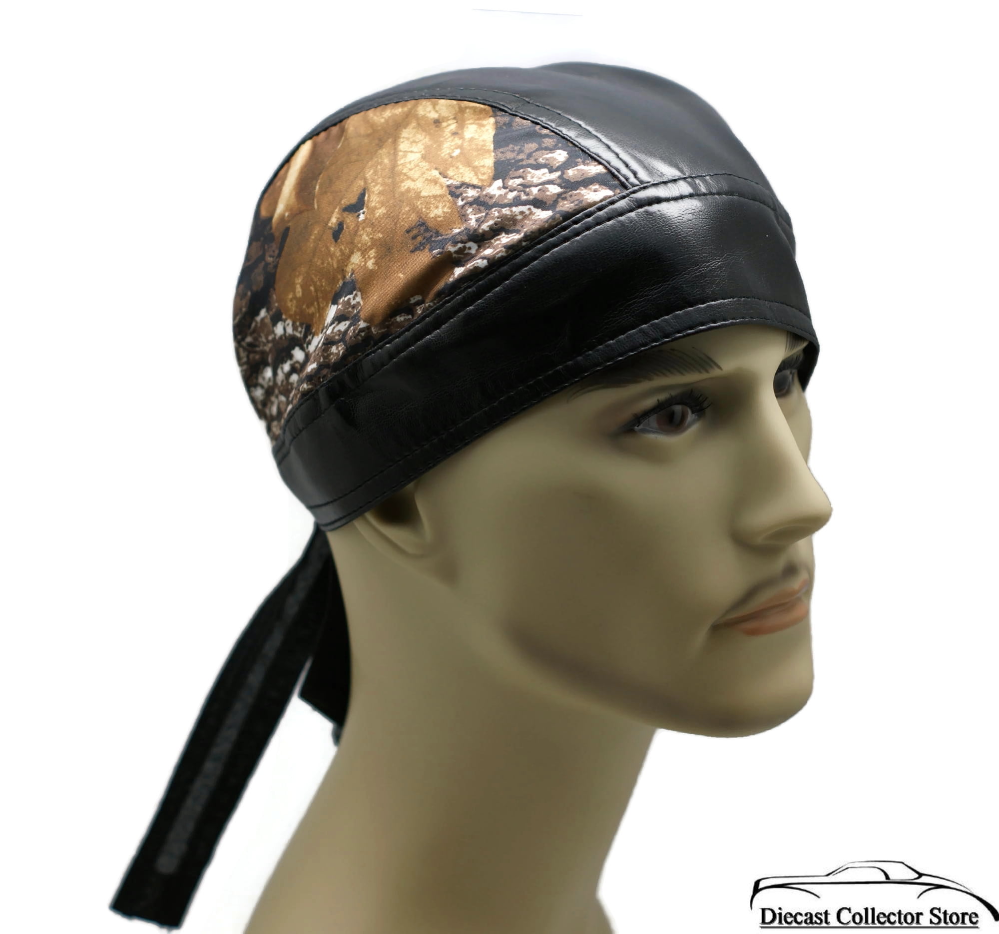 leather skull cap