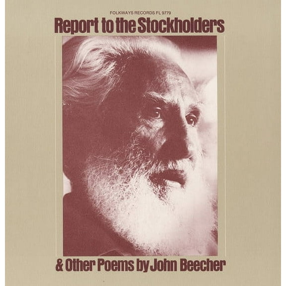 Report to the Stockholders: Poems By John Beecher