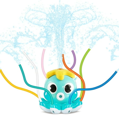

Octopus Spray Sprinkler with 8 Wiggle Tubes Octopus Water Spray Toy for Outdoor Water Activity Spinning Octopus Sprinkler Toy for Bath Spinning Water Toy for Kids