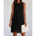 thumbnail image 2 of Vestido BTFBM para mujer, hueco, bordado circular, negro, 2 of 8