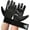 Black, variant on RDX Anti Slip Stretchable Fabric Black Weight Lifting Gloves, L