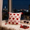 thumbnail image 4 of Valentine's Day Embroidered Heart Floral Decorative Cushion Cover for Sofa and Bedroom Throw Pillow Protector Valentine's Day Decorations, 4 of 4