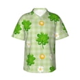 thumbnail image 2 of Goofa St Patrick's Day11 Hawaiian Shirt for Men, Unisex Summer Beach Casual Short Sleeve Button Down Shirts,Aloha Tropical Floral print shirt-X-Large, 2 of 9
