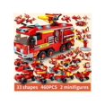 thumbnail image 1 of New Arrival! Creative Fire Truck Building Blocks Toys Set, 460pcs For Aspiring Young Heroes! Can Build Multiple Models With Fun Elements, A Great Choi, 1 of 5