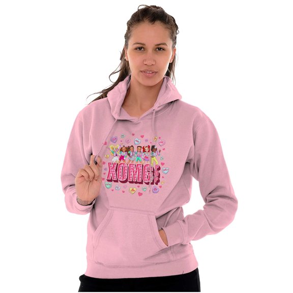 XOMG POP Animated Candy Heart Song Hoodie Sweatshirt Women Brisco Brands 2X
