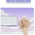 thumbnail image 4 of Japanese Sea Wave Large Mouse Pad, Anime Gaming Mouse Pad with Stitched Edges, Non-Slip Rubber Base, Kanagawa 35.4x15.7 Inch XXL Mouse Pad Keyboard Mat Desk Mat Gaming Mousepad, Purple, 4 of 6