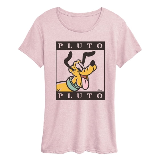 Disney - Type Block Pluto - Women's Short Sleeve Graphic T-Shirt