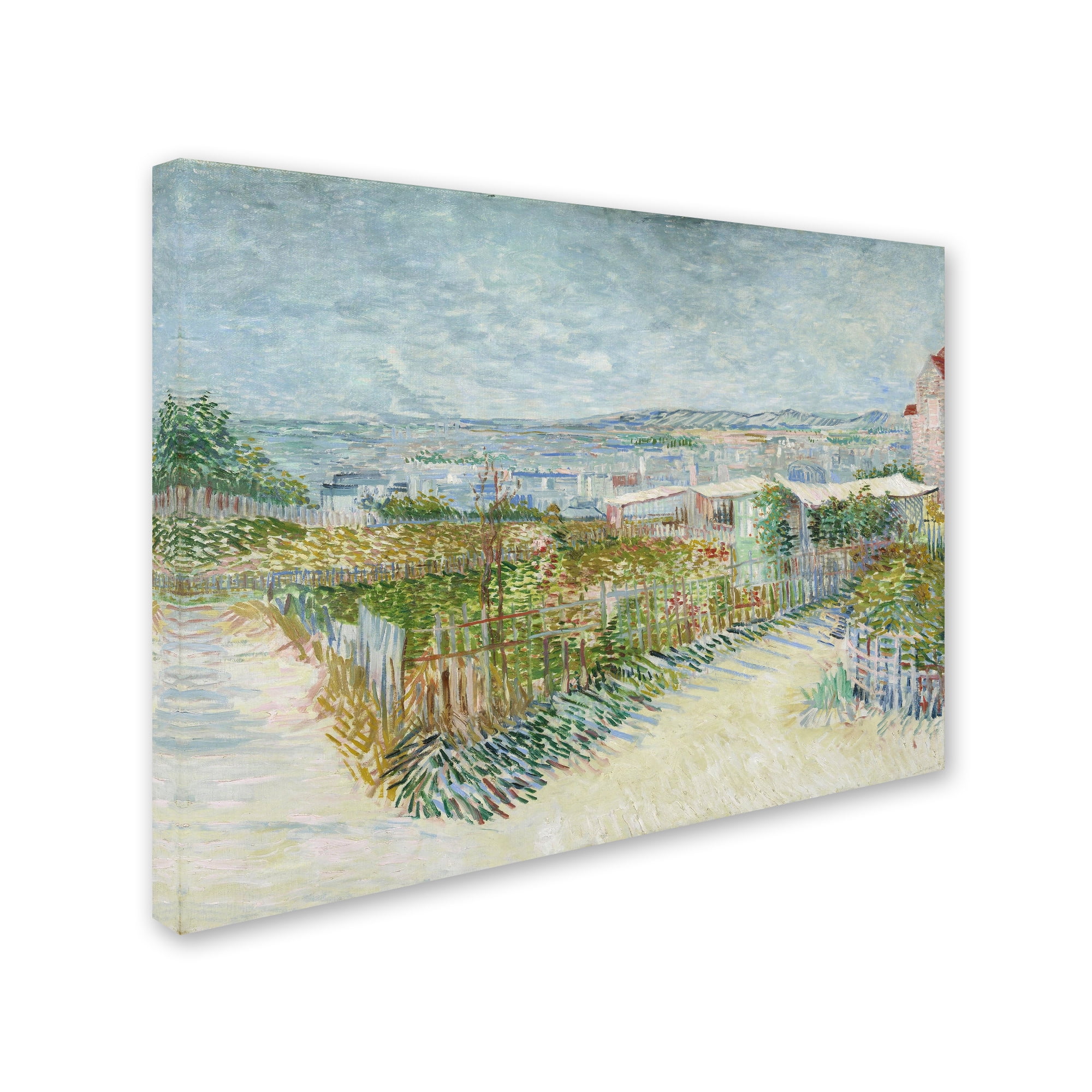Van Gogh 'Montmartre Behind The Moulin De La Galette' Canvas Art
