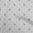 thumbnail image 1 of oneOone Rayon Light Gray Fabric Animal Dress Material Fabric Print Fabric By The Yard 56 Inch Wide, 1 of 5