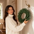 thumbnail image 5 of Miwamany Artificial Christmas Pine Wreath 18Inch, Full Realistic Needle Front Door Wreath, Indoor Outdoor Xmas Home Wall Window Decorative Garland, 5 of 7