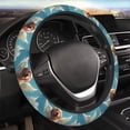 thumbnail image 5 of Xecao Cute Angel Winged Dog patten Stretch Elastic Steering Wheel Cover, fits all vehicles, 15-inch diameter, 5 of 6