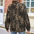thumbnail image 6 of Womens Jean Jackets Long Sleeve Fashion Button Down Denim Jacket with Pockets Leopard Print M, 6 of 7
