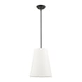 thumbnail image 3 of 40567-04 Livex Lighting Prato - 1 Light Pendant in Modern Style - 11 Inches wide by 19.25 Inches high-Black Finish    -Traditional Installation, 3 of 8